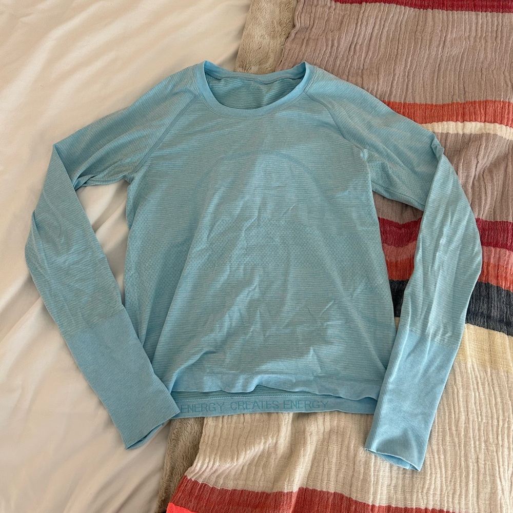 Light Blue Lululemon Long Sleeve